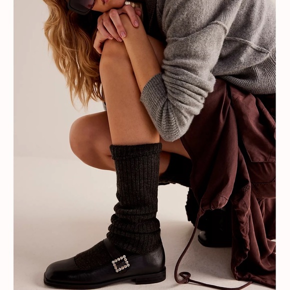 Free People Rumor Diamante Mary Janes Size 7.5 - Picture 2 of 16